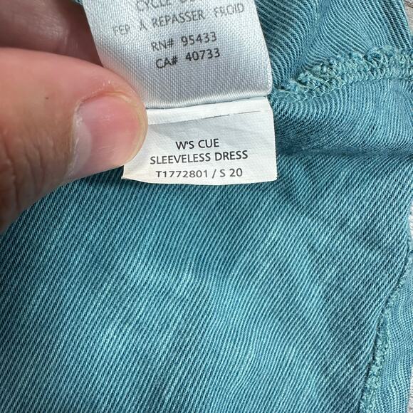 Toad&Co Cue Wrap Long Sleeve Dress Teal Med - Picture 9 of 12